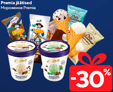 Premia jäätised  -30%