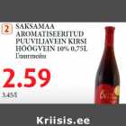 Allahindlus - SAKSAMAA AROMATISEERITUD PUUVILJAVEIN KIRSI
HÕÕGVEIN 10% 0,75L 