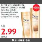 Allahindlus - DOVE KEHALOSJOON,ISEPRUUNISTAV 250ML tumedale nahale,normaalsele nahale 