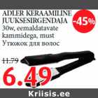 Allahindlus - ADLER KERAAMILINE JUUKSESIRGENDAJA 30w,eemaldatavate
kammidega, must 