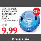 Allahindlus - WINTER TWIST SNOW DASHER TÄISPUHUTAV KELK Ø 99 cm