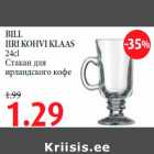 BILL IIRI KOHVI KLAAS 24cl