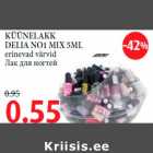 Allahindlus - KÜÜNELAKK DELIA NO1 MIX 5ML erinevad värvid