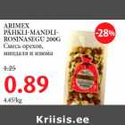 Allahindlus - ARIMEX PÄHKLI-MANDLIROSINASEGU 200G