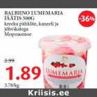 Allahindlus - BALBIINO LUMEMARJA JÄÄTIS 500G kreeka pähklite, kaneeli ja jõhvikatega