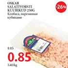 Allahindlus - OSKAR SALATIVORSTI KUUBIKUD 250G