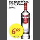 Viin Smirnoff Red 37,5%, 500ml