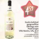 Allahindlus - Itaalia kaitstud geograafilise tähisega vein Pinof,Grigio Vitis Nostra,12%,75cl