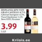 Allahindlus - HISPAANIA KPN VEIN
GRAN CASTILLO 0,75 L