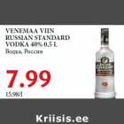 VENEMAA VIIN
RUSSIAN STANDARD
VODKA 40% 0,5 L