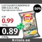 Allahindlus - LAY’S KARTULIKRÕPSUD
SIBULAGA 140 g