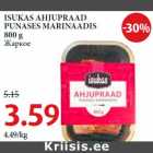 Allahindlus - ISUKAS AHJUPRAAD
PUNASES MARINAADIS
800 g