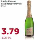 Allahindlus - Itaalia Cinzano
Gran Dolce vahuvein
75 cl