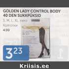 GOLDEN LADY CONTROL BODY 40 DEN SUKKPÜKSID