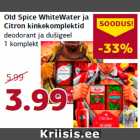 Allahindlus - Old Spice WhiteWater ja
Citron kinkekomplektid