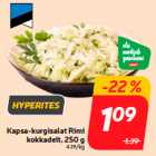 Allahindlus - Kapsa-kurgisalat Rimi
kokkadelt, 250 g