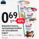 Rabarberi-kaera-, metsamarja-inuliini- või kirsi-ploomijogurt