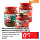 Allahindlus - Konserveeritud tomatid omas mahlas Maxima Favorit, 680 g