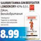 SUURBRITANNIA GIN BEEFEATER LONDON DRY