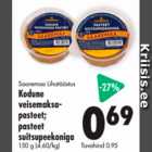 Allahindlus - Saaremaa Lihatööstus Kodune veisemaksapasteet; pastet suitsupeekoniga 150 g