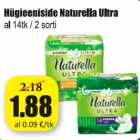 Allahindlus - Hügieeniside Naturella Ultra