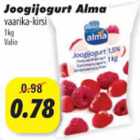 Allahindlus - Joogijogurt Alma vaarika-kirsi, 1kg