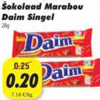 Allahindlus - Šokolaad Marabou Daim Singel, 28g