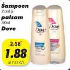 Allahindlus - Šampoon,250ml palsam, 200ml Dove