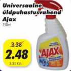 Allahindlus - Universaalne üldpuhastusvahend Ajax, 750ml