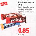 Allahindlus - Nakd toorbatoon 35 g