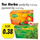 Allahindlus - Tee Herba puuvilja 40g, piparmündi 30g