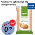 Allahindlus - Aurutatud riis Optima Linija, 1 kg