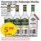 Allahindlus - Venemaa viin Zeljonaja Marka, 40%, 500ml