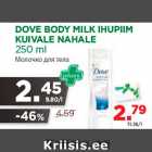 Allahindlus - DOVE BODY MILK IHUPIIM
KUIVALE NAHALE
250 ml