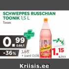 Allahindlus - SCHWEPPES RUSSCHIAN
TOONIK 1,5 L