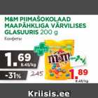 Allahindlus - M&M PIIMAŠOKOLAAD
MAAPÄHKLIGA VÄRVILISES
GLASUURIS 200 g