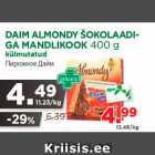 Allahindlus - DAIM ALMONDY ŠOKOLAADIGA
MANDLIKOOK 400 g