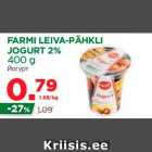 FARMI LEIVA-PÄHKLI
JOGURT 2%
400 g