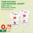 Allahindlus - TERE NATURAL LAKTOOSIVABA JOGURT 26% 380 g