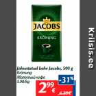 Allahindlus - Jahvatatud kohv Jacobs, 500 g
Krönung
