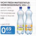 VICHY FRESH MAITSESTATUD KARBONISEERIMATA VESI 1,5 L