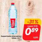 Gaseerimata mineraalvesi
Vittel, 1,5 l**