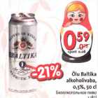 Allahindlus - Õlu Baltika alkoholivaba, 0,5%,50 cl