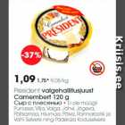 President valgehallitusjuust Camembert 120 g