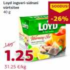 Allahindlus - Loyd ingveri-sidruni
vürtsitee
40 g