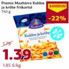 Allahindlus - Premia Maahärra Kuldne
ja krõbe friikartul
750 g