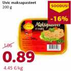 Allahindlus - Uvic maksapasteet
200 g