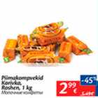 Allahindlus - Piimakompvekid Korivka, Roshen, 1 kg