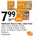 Mähkmed - Mähkmed Sleep & Play, Value Pack