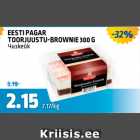 EESTI PAGAR TOORJUUSTU-BROWNIE 300 G